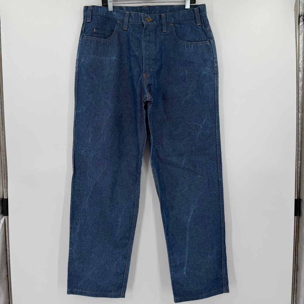 Workrite FR Mens Indura Flame Resistant Blue Denim Work Jeans Pants NFPA 38x32